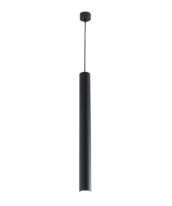 LAMPADA A SOSPENSIONE "FLUKE" NERA, H 127CM